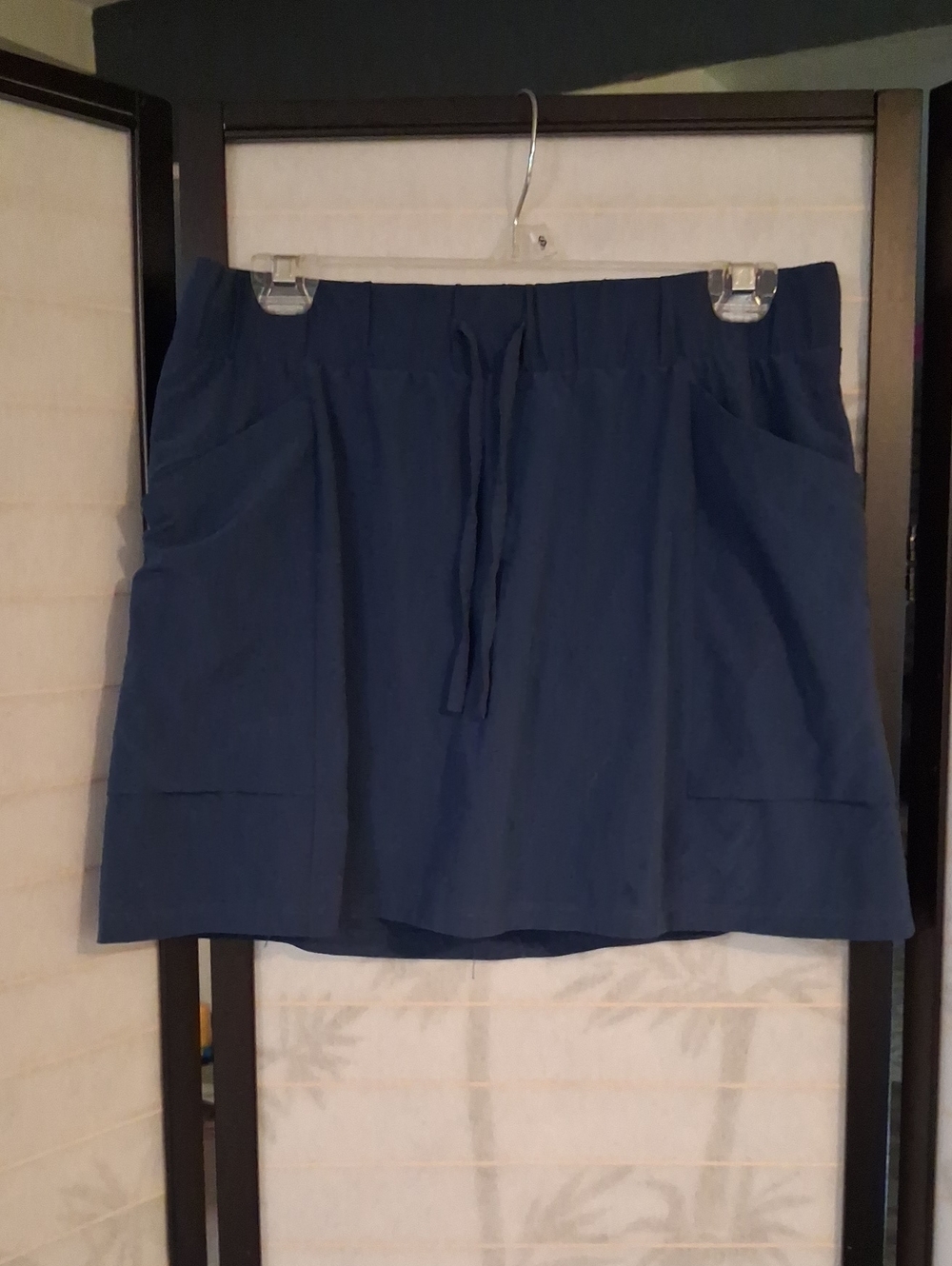 all in motion Navy Drawstring Everyday Skirt with Pockets